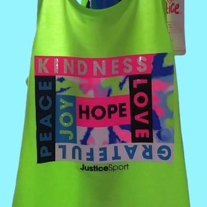 Justice Sport Top 2 Piece Top Set Girls Size Small 7/8